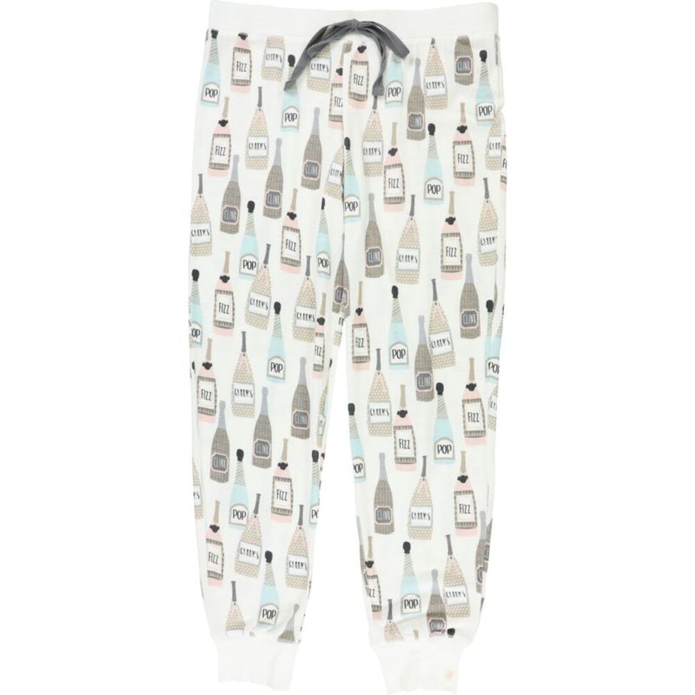 P.J. Salvage Womens Cheers Pajama Jogger Pants, Multicoloured, M, DM